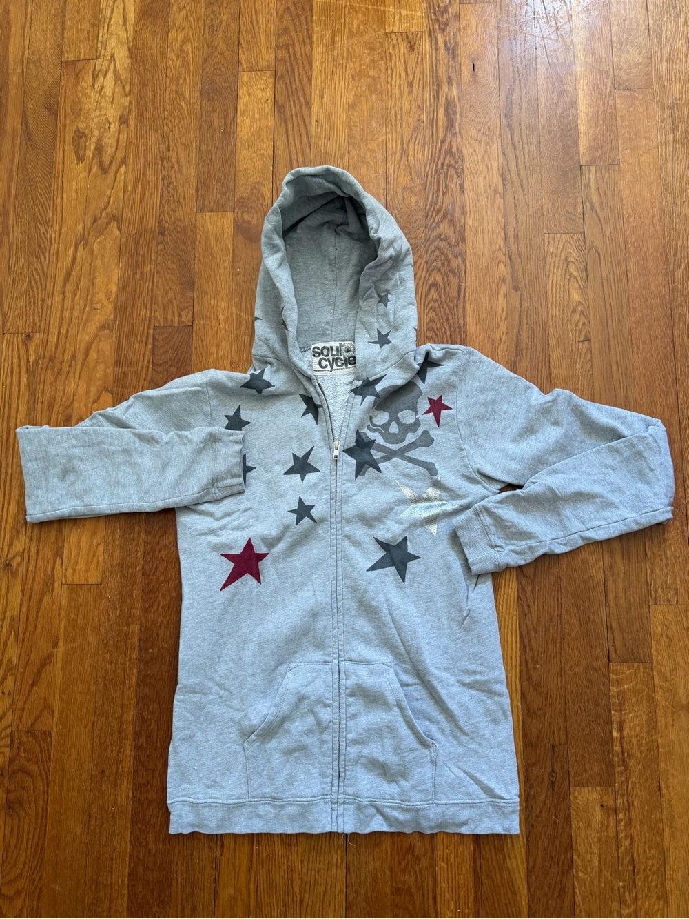 soulcycle Gray and  Logo Hoodie Label